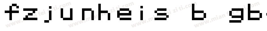 fzjunheis b gb字体转换